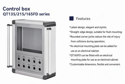 QT135 Oxidized Aluminum Profiles Connection Control Box product side