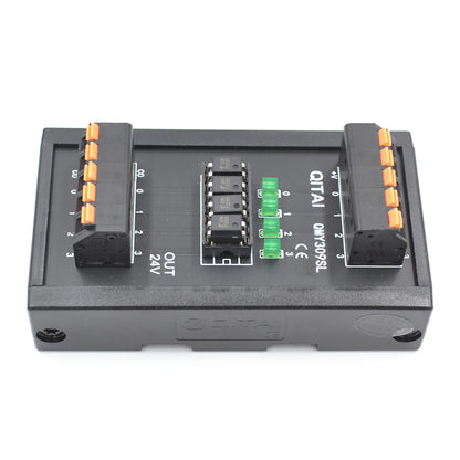 QMY309SL Optocoupler Solid State Relay Module DIN Rail Mount ABS Housing 12-60VDC Input 60V Output for PNP/NPN Cable Connection