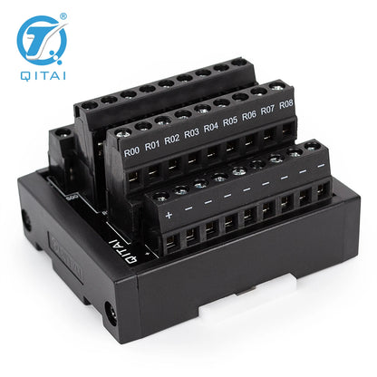 QMT076C Small Design Terminal Block Module Standard 35mm DIN RAIL High Efficiency 2A DC24V 1.5 Mm² Following/AWG16