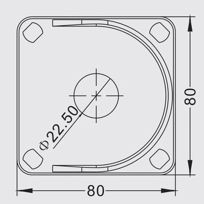 TJ-AG-0808-Q1 Hot Selling High Quality IP66 Waterproof Plastic Enclosure Single Switch Button Box