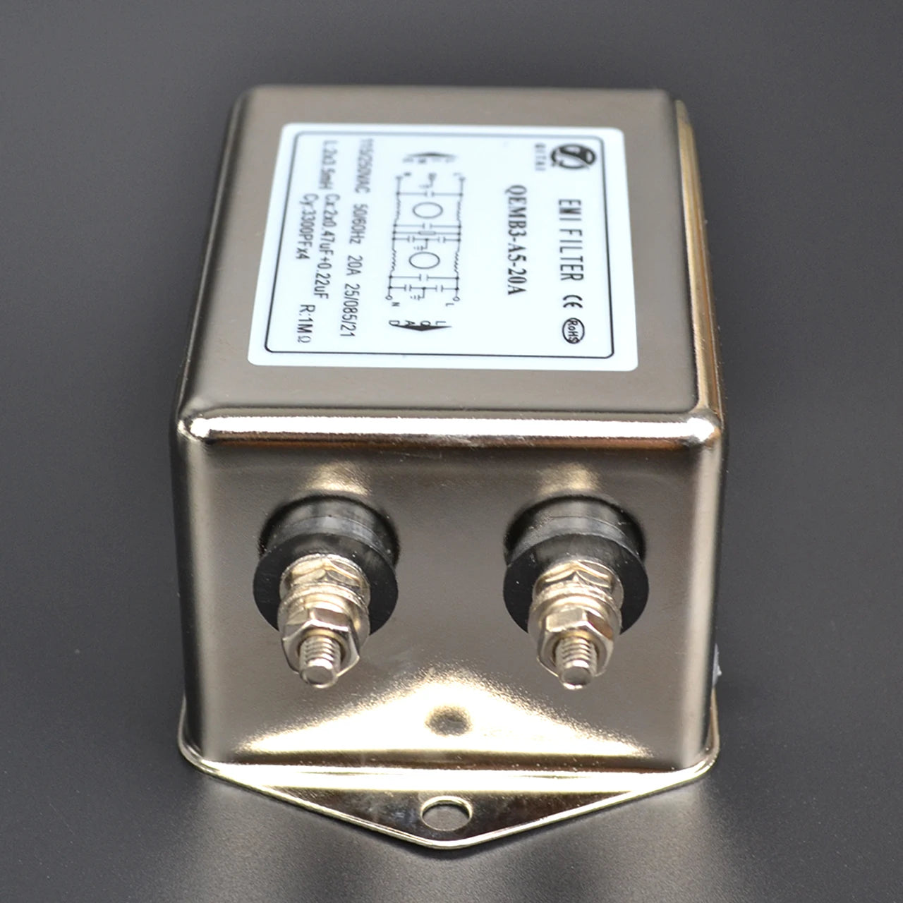 QEMA Single-phase AC Power Filter General Purpose Suppression Characteristics