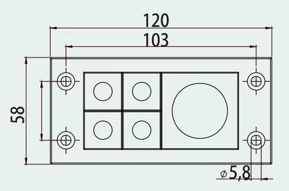 CES 16/5 Cable Entry Systems PA66 UL94 PlateWall Pass-Through Penetration Panel Gland Plate Frame Multi-cable Transit System