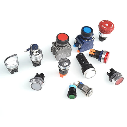 QDN22SA3-M1-M Durable Plastic/Metal Material 22mm Industrial Latching/Momentary Control Head Emergency Stop Push Button