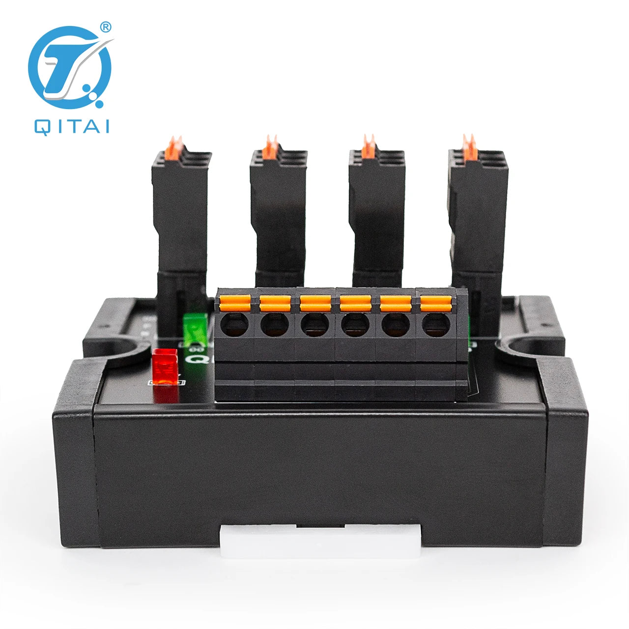 QMT08DSL 4 Bit Input DIN Rail Spring Terminal Block Push-In Connection DC24V 1A PLC Module Connects LED Light Remote