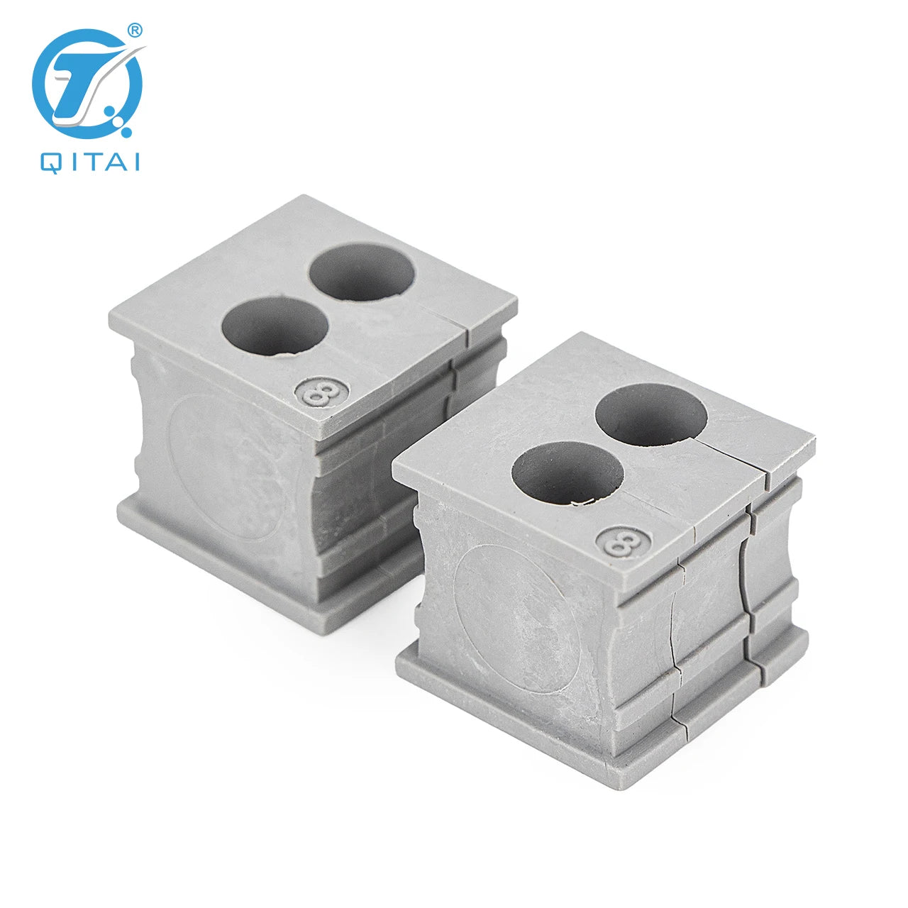 CES 2/8 2-Hole Small Grommets Cable Entry Systems TPE Material Offwhite/Black 8mm Wire Diameter Range Wire Connectors