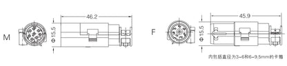 EMC-008-FC 16A 48V Heavy Duty Connector Contact EMC Insert Modular Crimp Connection