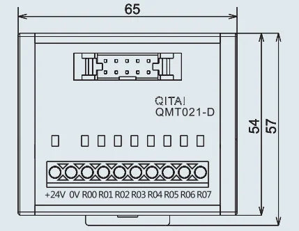 QMT021-D Automotive Terminal Block Module with MIL Connector 10 Bit PLC Terminal Station with LED Light for All Purpose