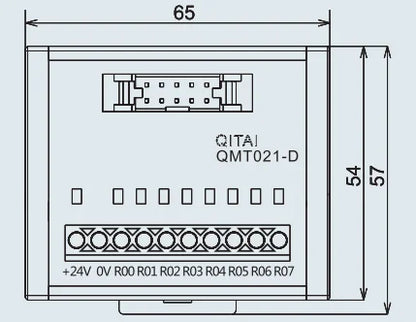 QMT021-D Automotive Terminal Block Module with MIL Connector 10 Bit PLC Terminal Station with LED Light for All Purpose