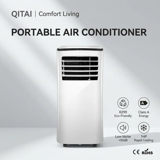 Vertical 1HP Portable Air Conditioning Unit for Home Apartment Cooling Only Mobile Integrated Cooler No Outdoor Unit Required