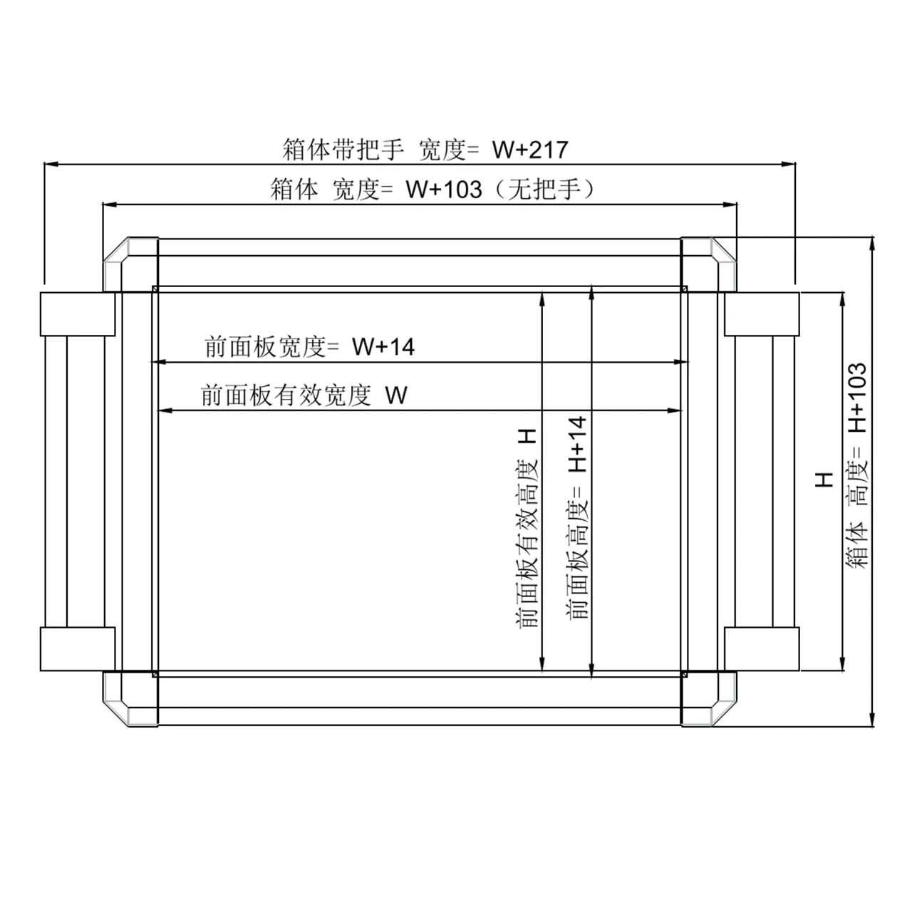 QT210 Customization High Quality Oxidized Aluminum Profiles Connection Control Box Control Panel Enclosure