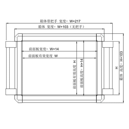 QT210 Customization High Quality Oxidized Aluminum Profiles Connection Control Box Control Panel Enclosure