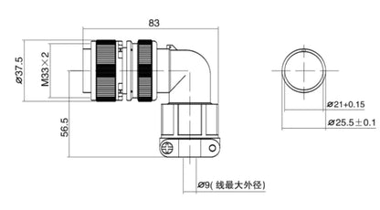 YF28-10D Industrial Copper Waterproof Aviation Adapter Plug Electrical Connector 4/7/10/15P Power Applications Multi Use