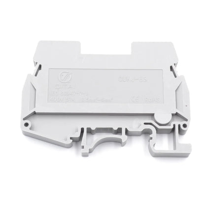 QUKJ-6S URTK/S Test Disconnect Screw Din Rail Terminal Block Two test Sockets for test Plugs Receiving Bridge Barsscrew Bridges