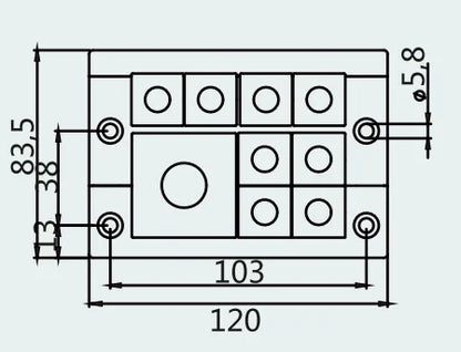 CES 16/12-ED  Cable Entry Systems Three-layer Sealing Frame Pre-Cut Cable Entry Plate for Grommets