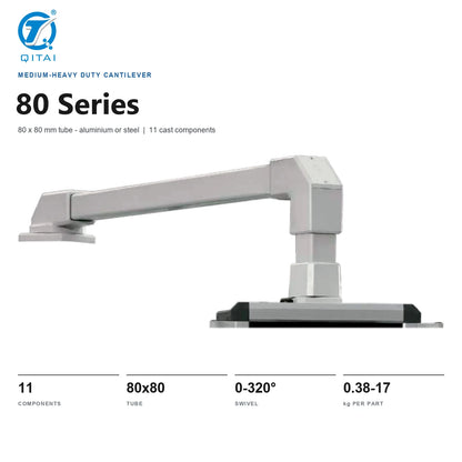 80 Series Cantilever Support Arm System 80x80mm product front