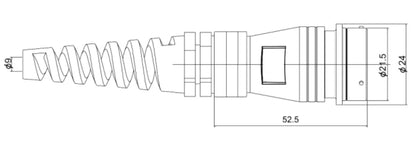 PTL20F-12K   20MM Professional Aviation Wire Connectors Manufacturer CNC Electrical Equipment 2-14 Pin Waterproof Connector