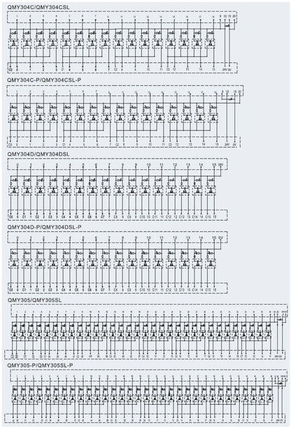 QMY305-P Din Rail Terminal - QITAI industrial automation components