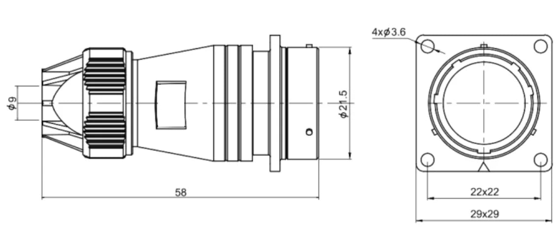 PTV20F-6S 20mm Aviation Wire Connector Waterproof Power Plug Professional CNC Electrical Equipment 2-14 Pin Cable Connector
