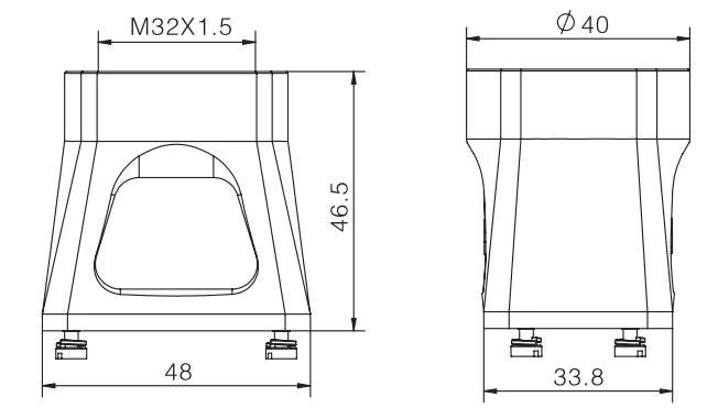H1M-TK-M32 Heavy Duty Connector Compact Series Top Entry Protective Hoods