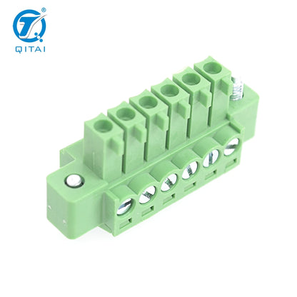 QPV-350 3.5mm Pcb Terminal Block Pluggable Terminal Block 6 Pin Screw Terminal 2-24P Customization Male and Female Connection