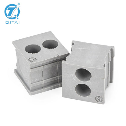 CES 2/8 2-Hole Small Grommets Cable Entry Systems TPE Material Offwhite/Black 8mm Wire Diameter Range Wire Connectors