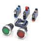 Custom Switch Push Buttons for Various Devices-High Quality 9-24V to 25-48V Metal & Plastic Back/Front Panel Mounting