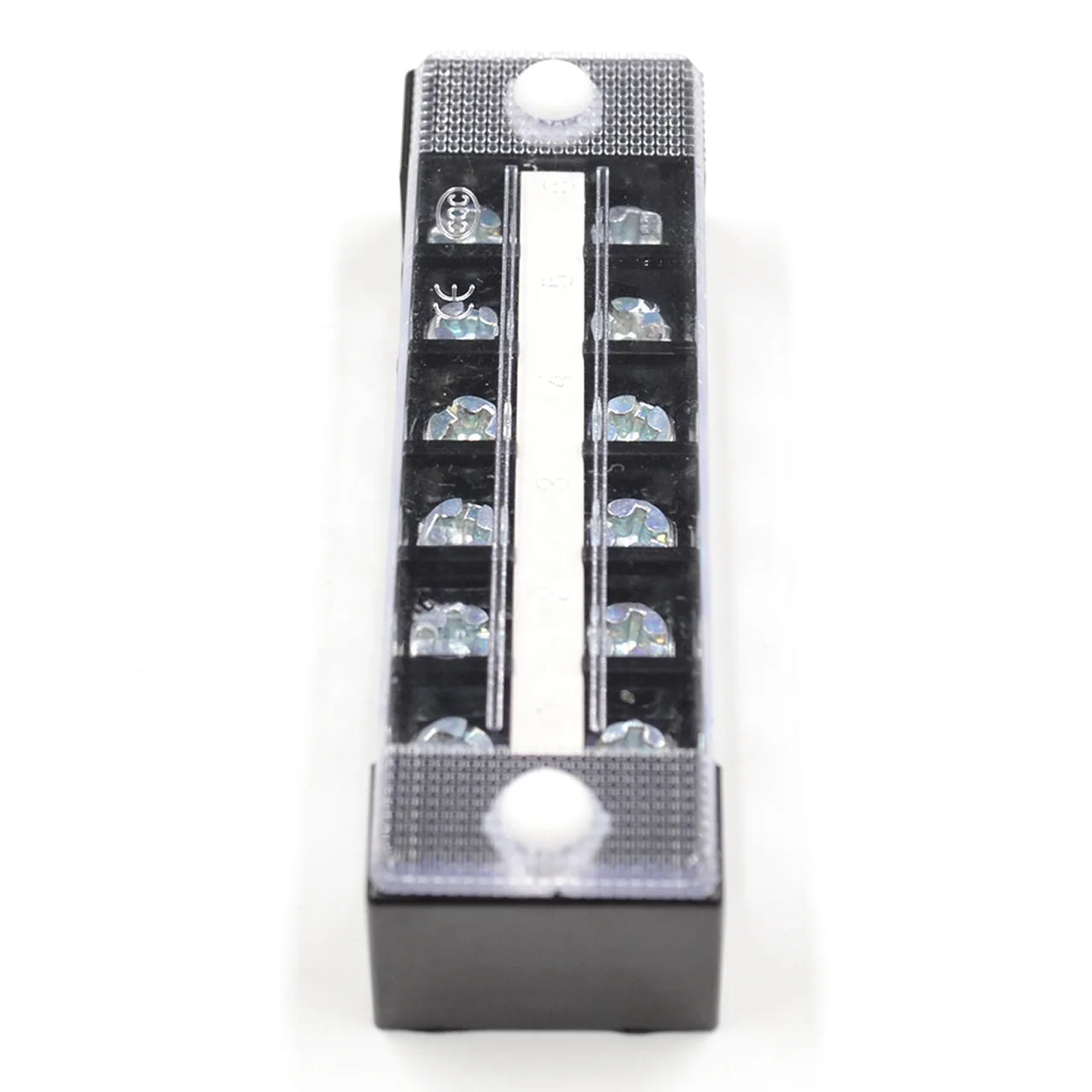 QTB-1006 17.5A 1.5mm2 Barrier Terminal Block 6 Position Screw Terminal Strip for Electrical Wire Connection