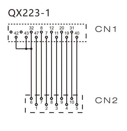 QX223-1 Safe Electrical Wire Manufacturing Extension Cable AWG28 50P/MDR 10P/MIL Servo Motor Cable