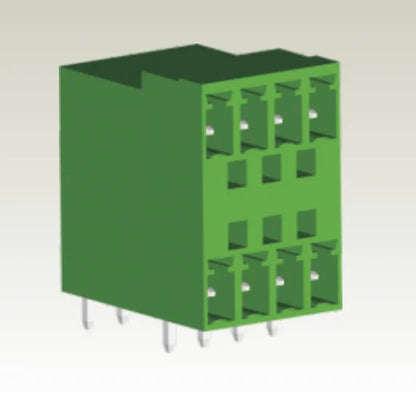 QSD-350R  3.50MM Double Layer Terminal Block Connector 2P-24P PCB Plug-in Type Green Terminal Block