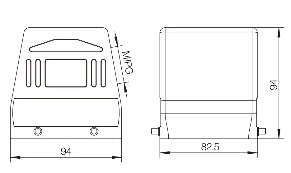 H32B-SK-4B-M32 Heavy Duty Connector Equipment  Electronic Wiring Compact Housing Series Top Entry Protective Hoods