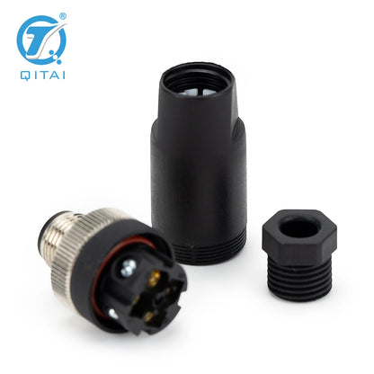 M12-M04 M12 Waterproof Circular Plug Cable Connector 3 4 5 Pin Sensor Male Female-Connectors Product Category