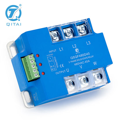 QSQF480D40 40A 480V Panel Mount SSR 3 Phase Solid State Relay Reversing Module SCR Output