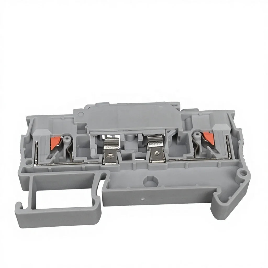 QPT-4HESI Fuse Terminal Block Din Rail Terminal Block Fuse Block 0.2-6mm 400V Mrbf Terminal Fuse Block Fused Terminal Strip