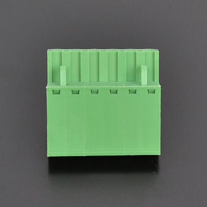 QPZ-508-6P 5.08mm Pitch 6P 300v 15A M2.0 Screw Green High Strength QPZ Series Plug PCB Terminal Blocks