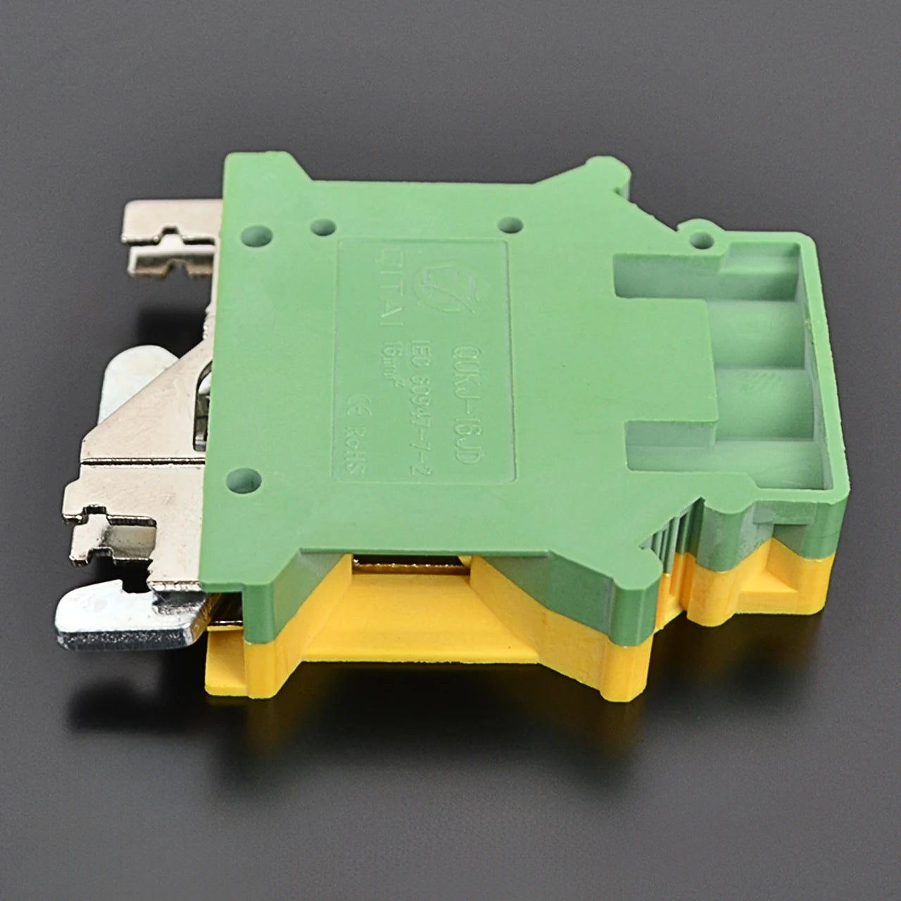 QUKJ-16JD Earth Electrical Terminals Din Rail Screw Include Divider Pieces End Terminal Blocks Terminal Strip