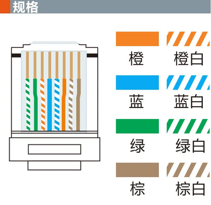 Factory Supply Top Quality QX845 Connectors Shielded Terminals Ethernet Cable Plug Crystal Cable Connectors