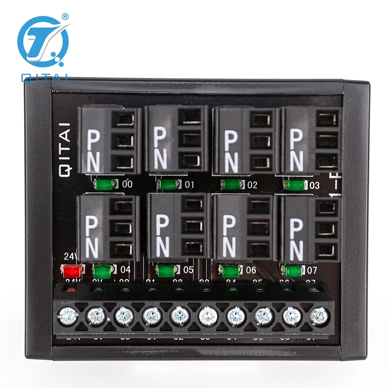 QMT081-P PNP High Efficiency 8 Bit Input Terminal Block DC24V 2A PLC Module Connect with LED Light