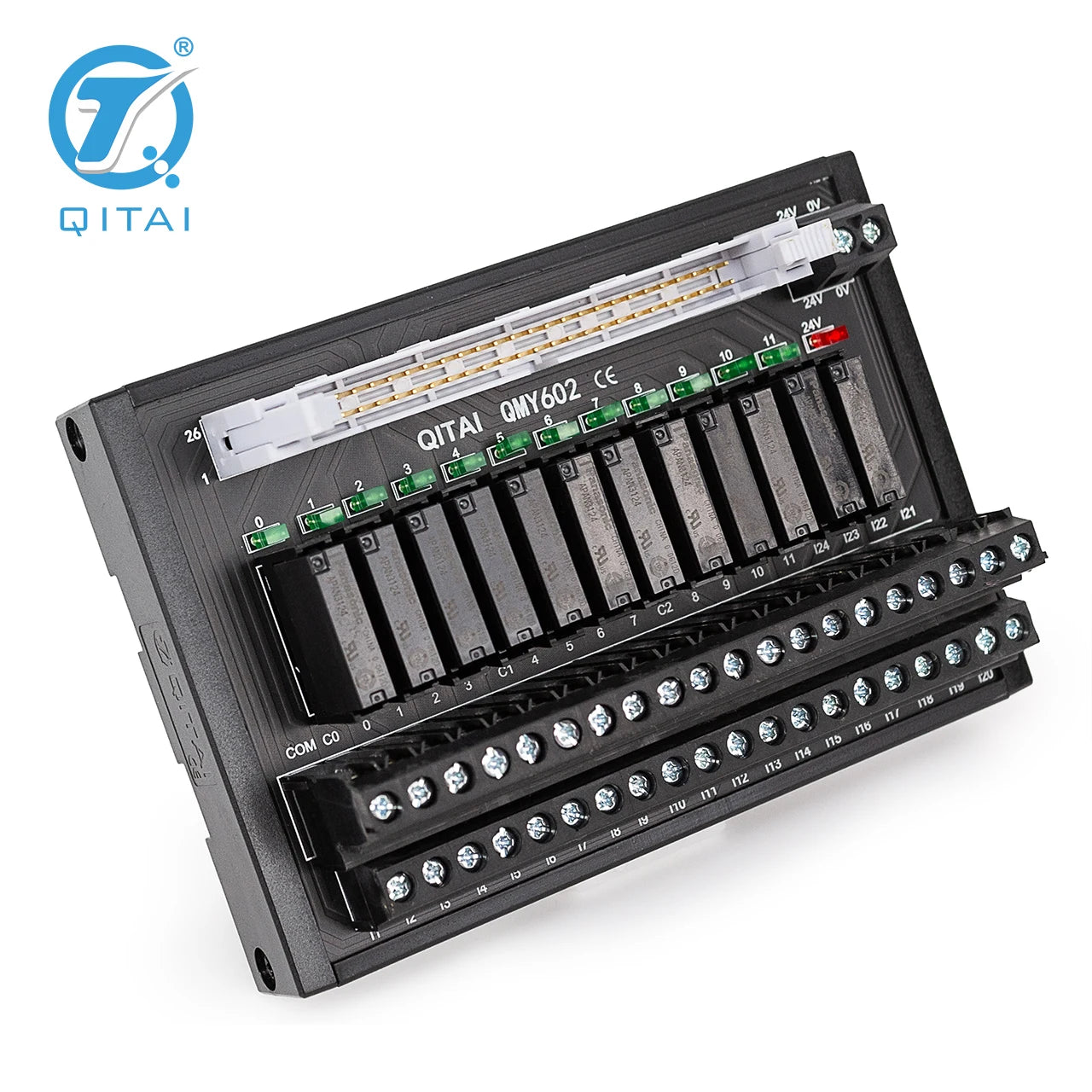 QMY602SL 5A 250VAC 110VDC 16 Channel Relay Module 1a Terminal Block for CNC System