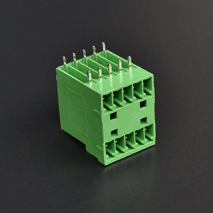 QSD-381R-2X5P 3.81mm Pitch Double-deck 5P Green Simple Cheap Male and Female PCB Screw Terminal Blocks Types