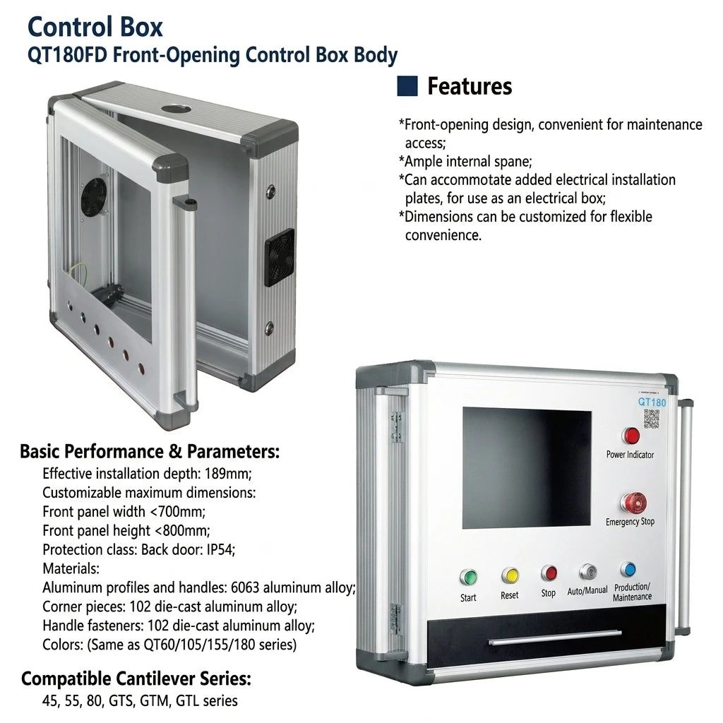 QT180FD+KBN Automation Equipment Electrical Equipment Control System Hmi Control Box Enclosure Electrical Control Panel Box