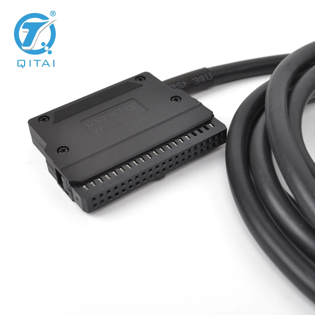 QITAI QX215-4-500 AWG28 40P 4-Conductor Copper MIL Cable CJ1 CJ2 Terminal Block Connection I/O PLC