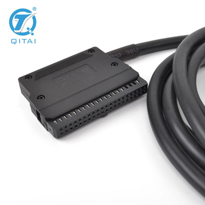 QITAI QX215-4-500 AWG28 40P 4-Conductor Copper MIL Cable CJ1 CJ2 Terminal Block Connection I/O PLC