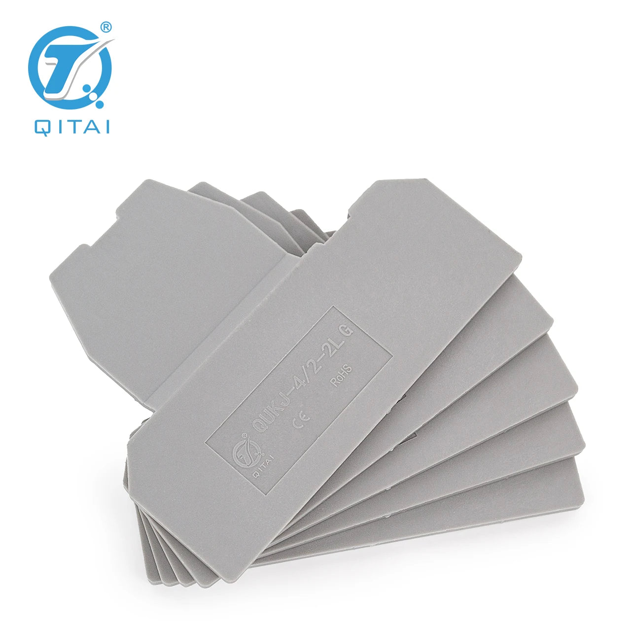 QUKJ-4/2-2LG Din Rail Terminal Blocks D-UKKB 3/5 End Cover Electrical Control Connection Terminal Block Accessories