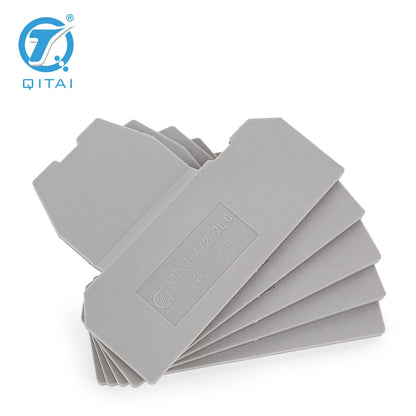 QUKJ-4/2-2LG Din Rail Terminal Blocks D-UKKB 3/5 End Cover Electrical Control Connection Terminal Block Accessories