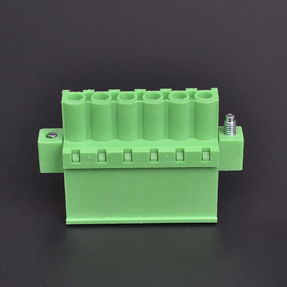 QPRA-508F-6P 5.08mm Pitch 300v 15A M3.0 Screw Green PA Material QPR Series Plug PCB Terminal Blocks