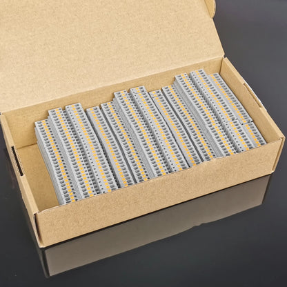 QPT-1.5/2-2 PTTB1,5/S Double Terminal Block 500V 16A Spring Connection 0.14 - 1.5 Mm² Two-layer Din Rail Mounting Terminal Block