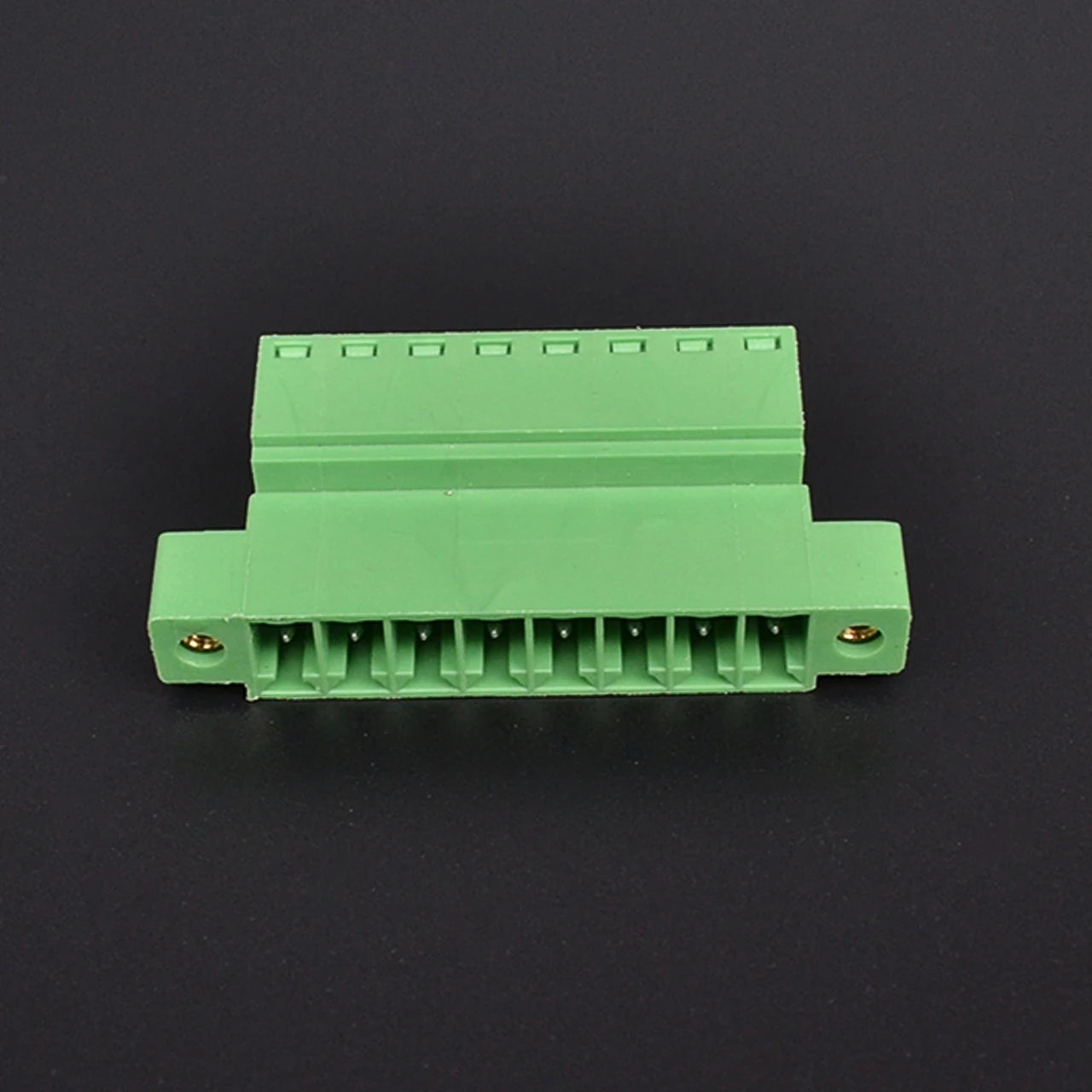 QPS-381S-8P 3.81mm Pitch 8 Pin Male and Female Wire Connector Screw Plug-in PCB Terminal Block with Flange