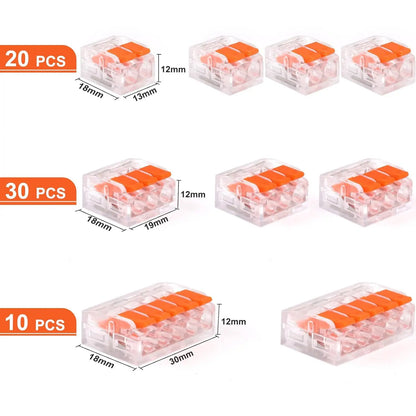 QPCT Wire Quick Single Combination Splicing Connectors Push Press Easy Install Industrial Terminal Blocks