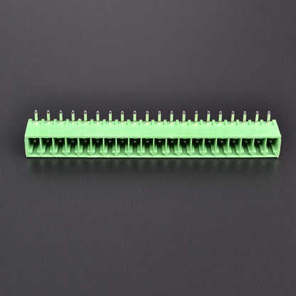 QS-381R-19P PCB Terminal Blocks 3.81mm Pitch 19P 300V 10A Green High Strength Screw Connector