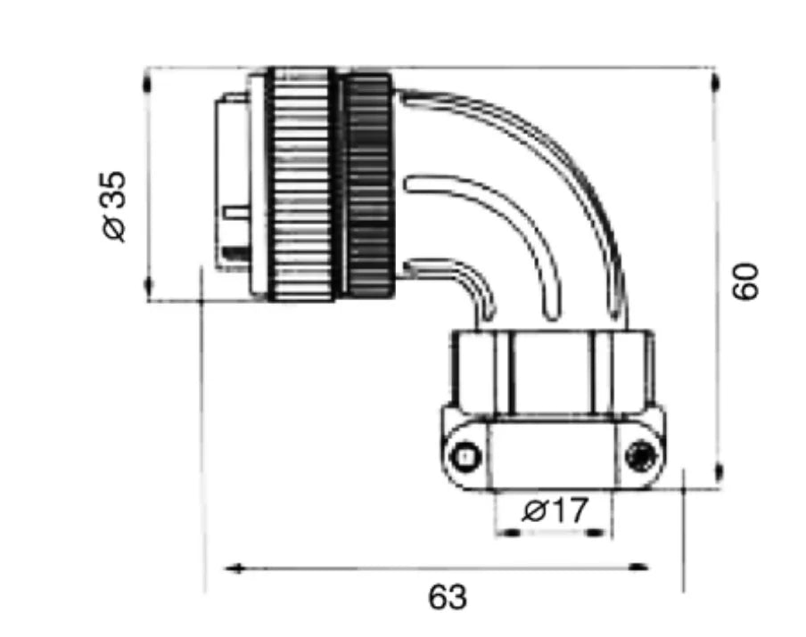 PG28F-2A   Cable Bending Type  Anti-mounted Plug D 250V Metal Circular Aviation Connector Waterproof for Aviation 2-26 PIN